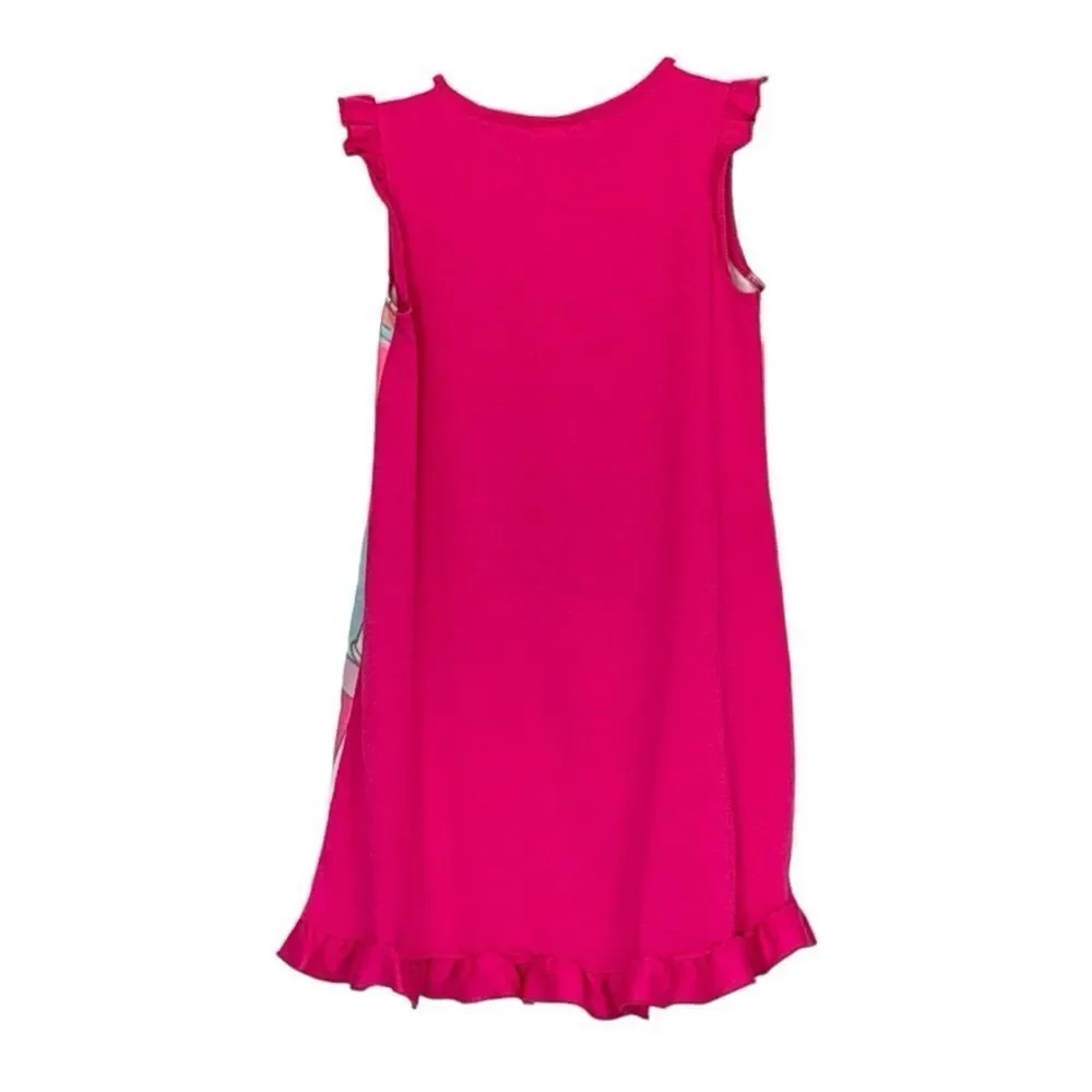 The Children’s Place Girls Pink Blue Sleeveless Nightgown Pajamas Pjs 7/8